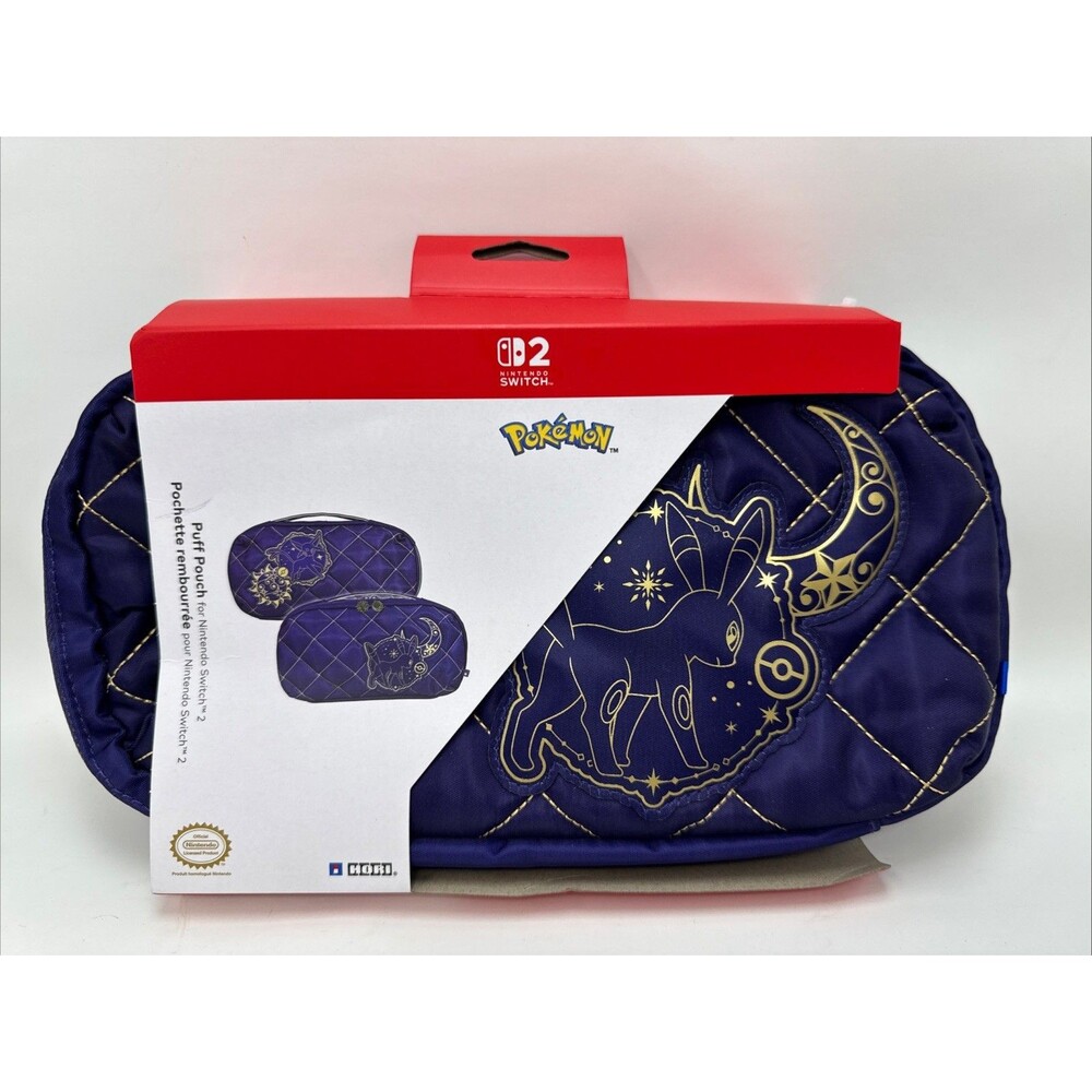 2026 HORI Puff Pouch (Umbreon) Pokemon Case for Nintendo Switch 2